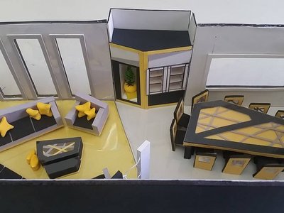التصميم الداخلي: مساق تصميم داخلي 1- تصميم داخلي لغرفة سفرة وصالون